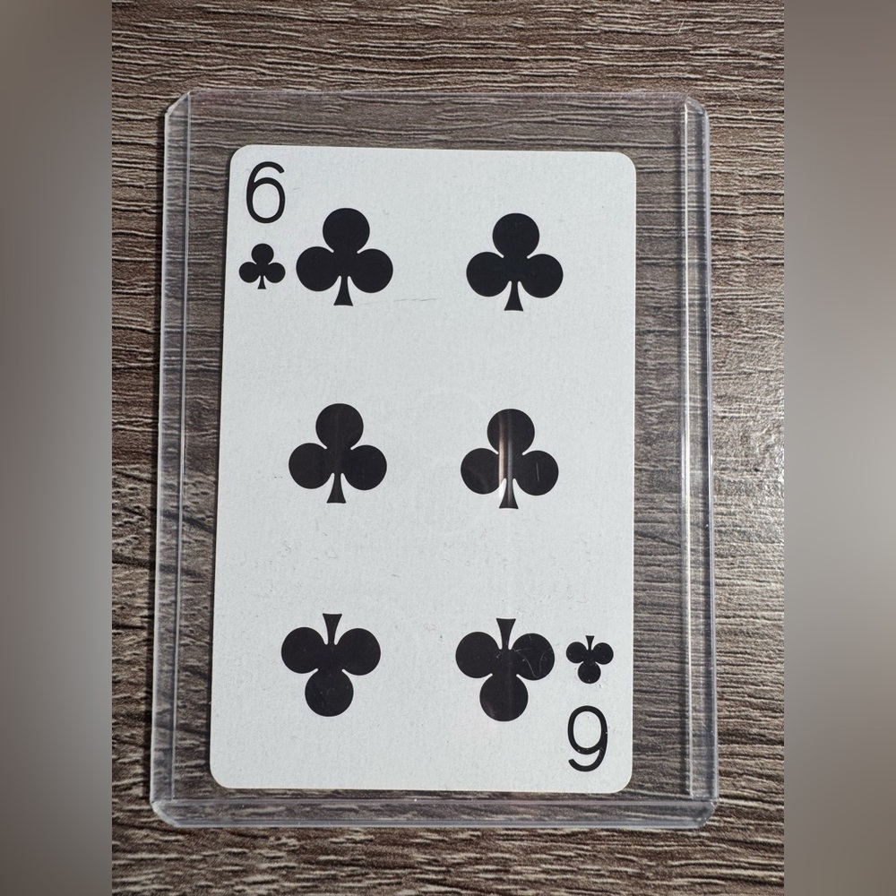 Tiffany & Co. Playing Card - 6 of Clubs - Picture 1 of 5